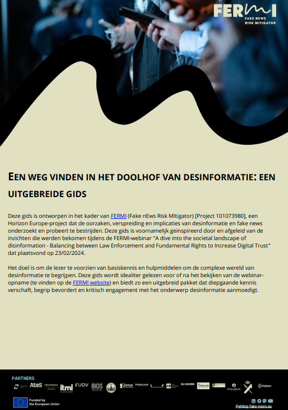 EEN WEG VINDEN IN HET DOOLHOF VAN DESINFORMATIE: EEN UITGEBREIDE GIDS